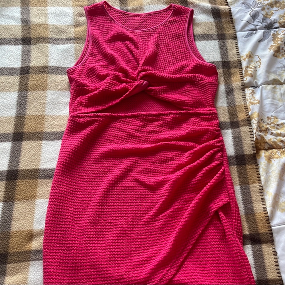 Vibrant Pink Sleeveless Dress